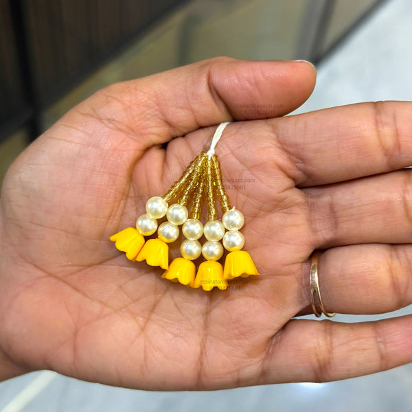 Yellow Mini Flower Hanging Latkan - L19