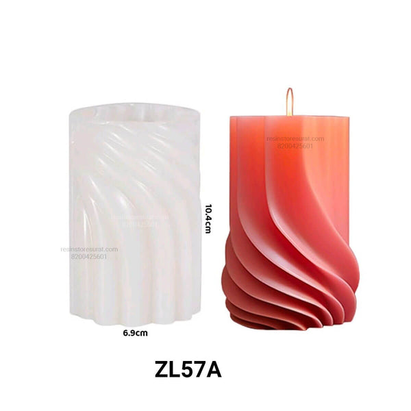 Irregular Geometric Cylindrical Candle Mould - ZL57A
