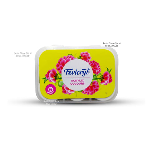 Fevicryl Acrylic Colours Set - 6 pcs