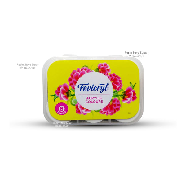 Fevicryl Acrylic Colours Set - 6 pcs