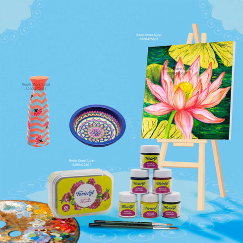 Fevicryl Acrylic Colours Set - 6 pcs