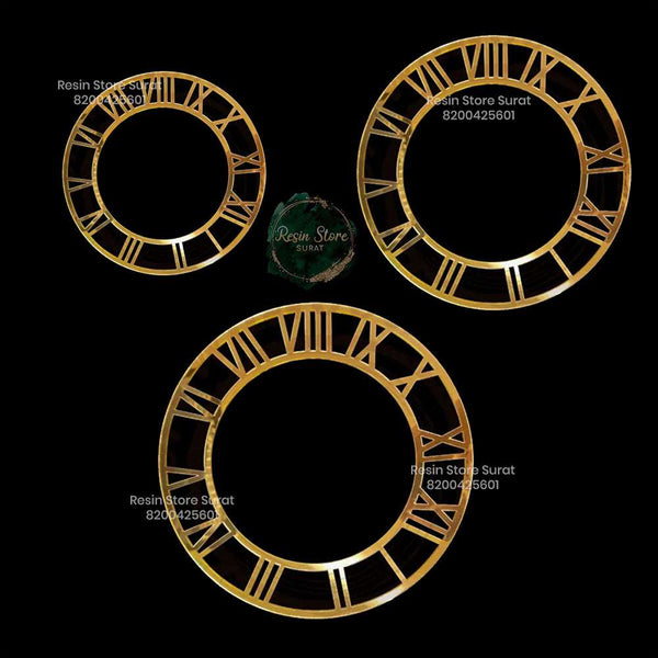 Roman Acrylic Ring For Resin Clock