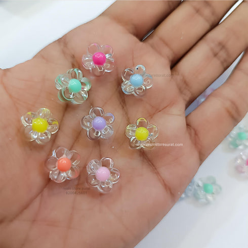 Acrylic Sun flower Beads