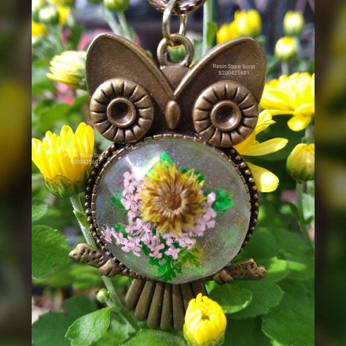 Antique Owl Pendant Bezel