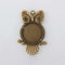 Antique Owl Pendant Bezel