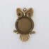Antique Owl Pendant Bezel