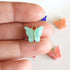 Aqua Color Butterfly Charm