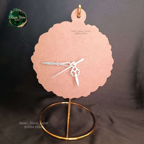 Agate Mdf base Hanging Stand With clock set