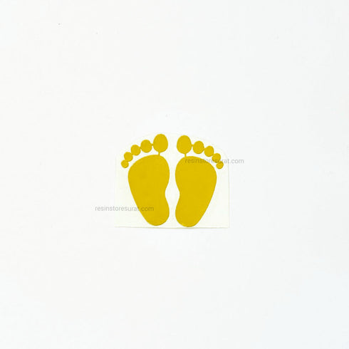 Baby Foot Metal Sticker - 1 Inch