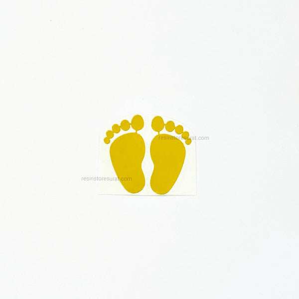 Baby Foot Metal Sticker - 1 Inch