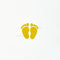 Baby Foot Metal Sticker - 1 Inch