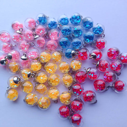 Tiny Star Glass Ball Charms