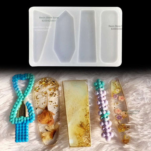 4 Pcs Hair Pin Mould