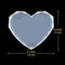 5*4.5 inch Diamond cut heart shape