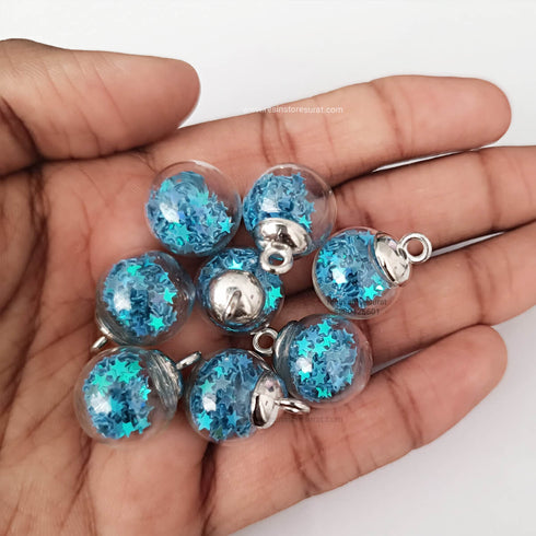Tiny Star Glass Ball Charms