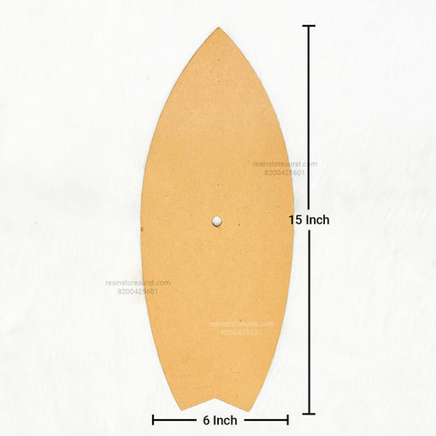 Surfboard Clock MDF Base