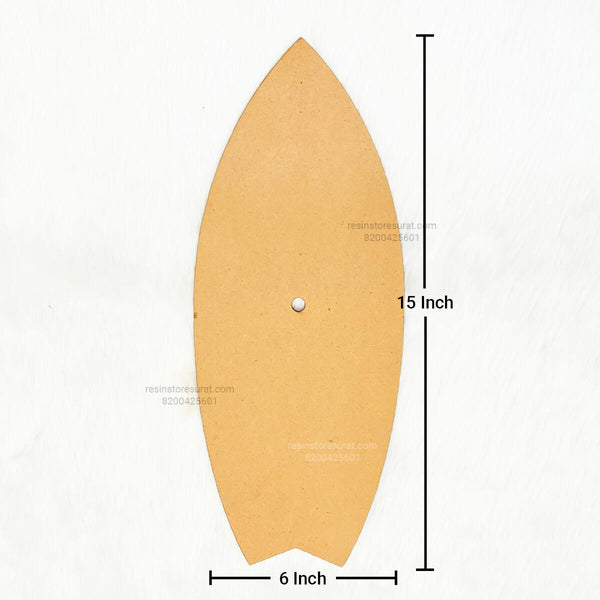 Surfboard Clock MDF Base