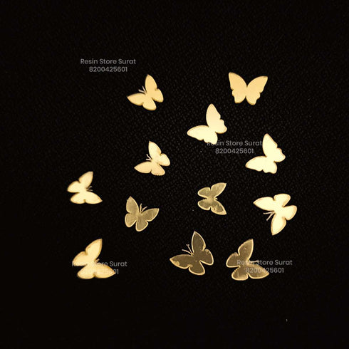Half Inch Butterfly 10 Pcs Acrylic Cut