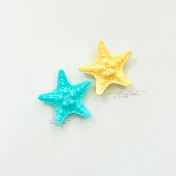 Cabochon Starfish Miniature Set pack of 2