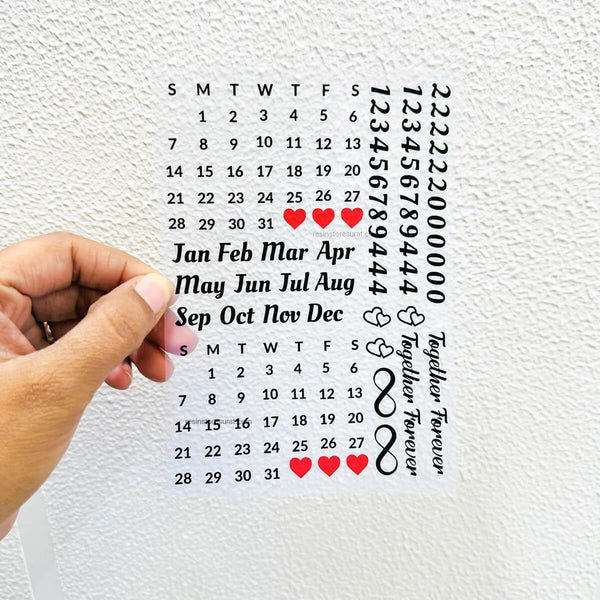 Calendar - A6 Insert Sheet