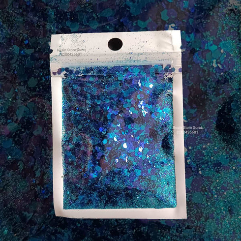 Blue Chunky Glitter