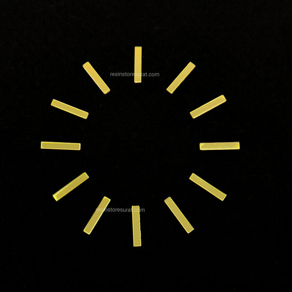 1" Number Stick - Gold Acrylic