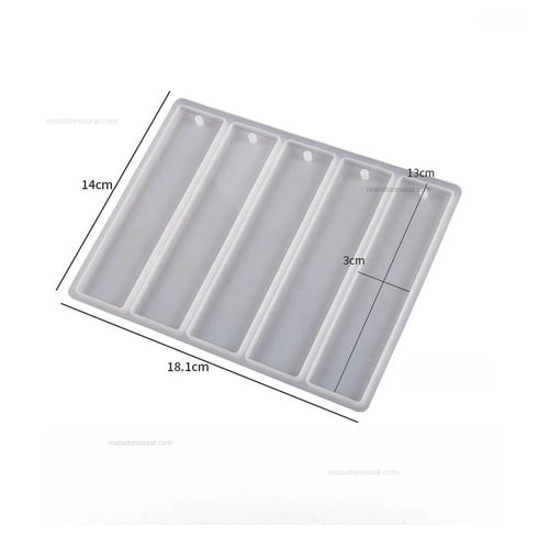 Bookmark Mould 5 Cavity