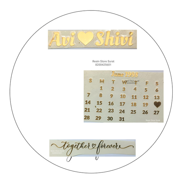 Calendar - Custom Metal Sticker