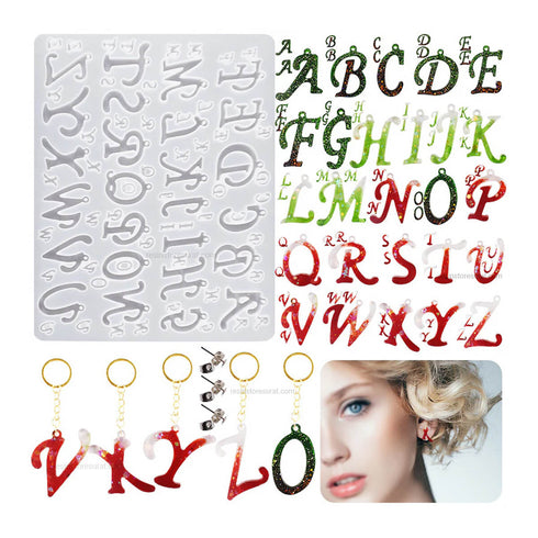 Cursive Alphabet Letter Resin Mould