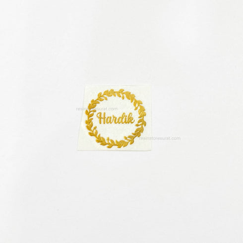 Customized rakhi metal sticker A - 2 Pcs