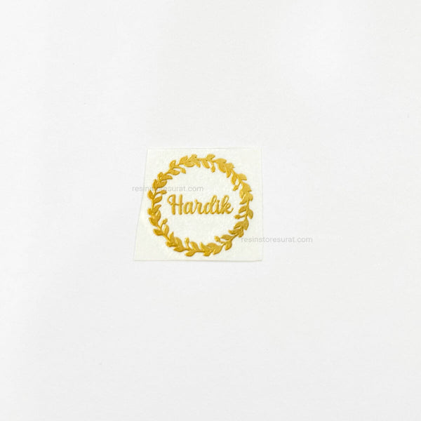 Customized rakhi metal sticker A - 2 Pcs