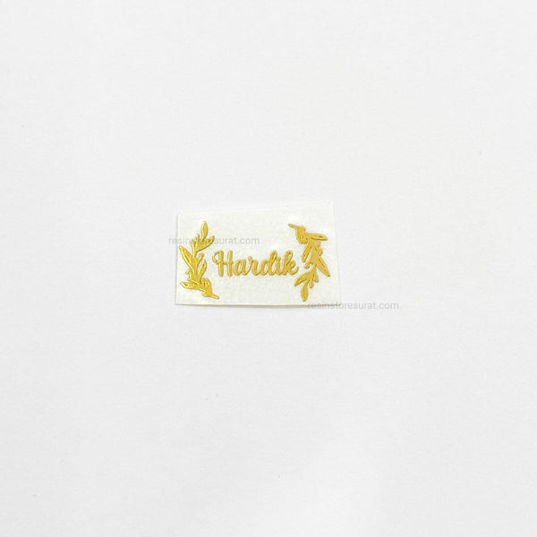 Customized rakhi metal sticker D - 2 Pcs