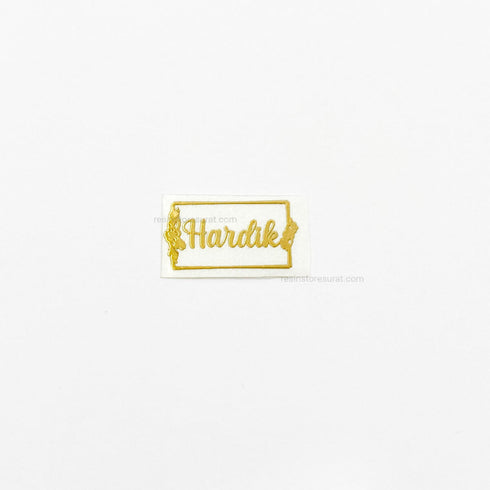 Customized rakhi metal sticker E - 2 Pcs