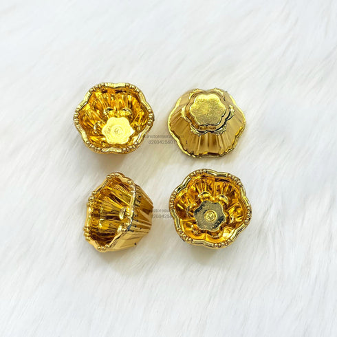 Designer Gold Katori - 4 Pcs