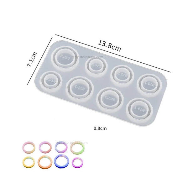 Designer Hand Ring Mould 8 Cavity