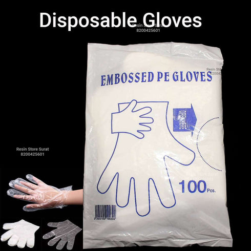 Disposable Gloves /Plastic Gloves - 100 pcs