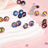 Silver Round Earring Resin Base - 4 pcs