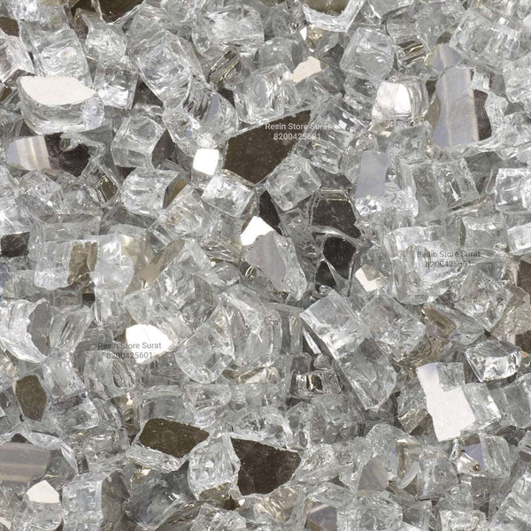 White Firepit Glass