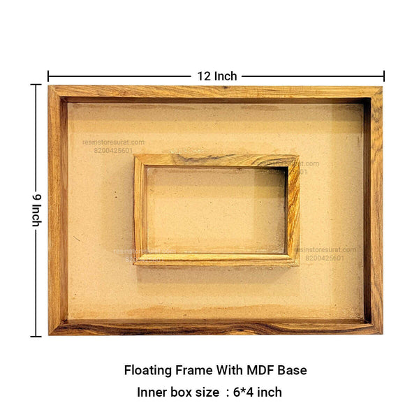 12*9 Inch Double Box Floating Frame With MDF Base