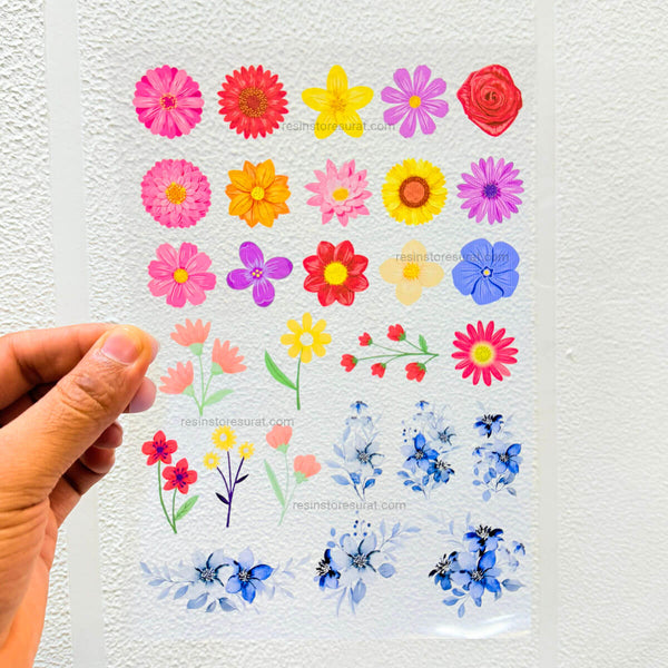 Colorful Flower - A5 Insert Sheet