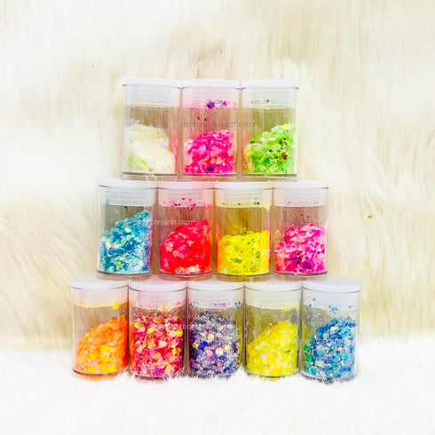 Glow in Dark Chunky Glitter Set