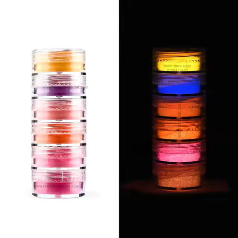 Glow In Dark Pigment Set L-B