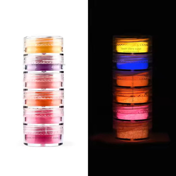 Glow In Dark Pigment Set L-B