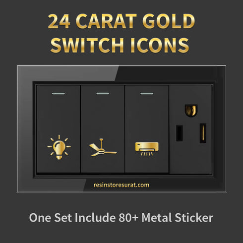 Gold Switch Sticker Labels