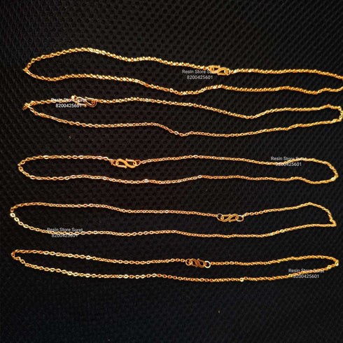 Gold Chain Set 5 Pcs