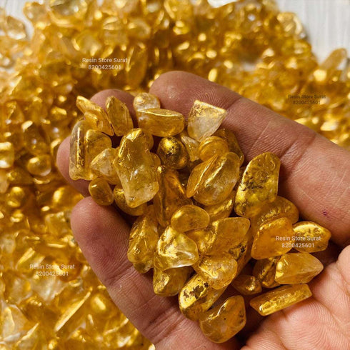 Gold dyed crystal / stone