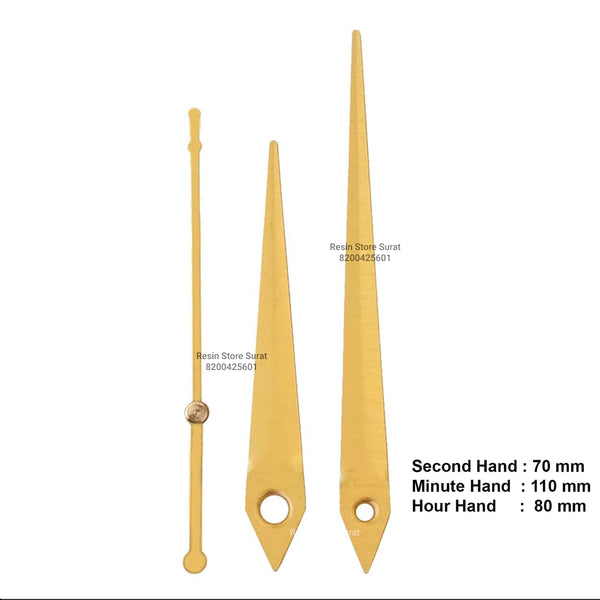 Gold Plain clock Needle
