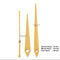 Gold Plain clock Needle