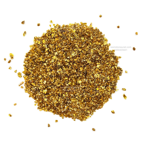 Gold metallic granule stone - 50 Grm