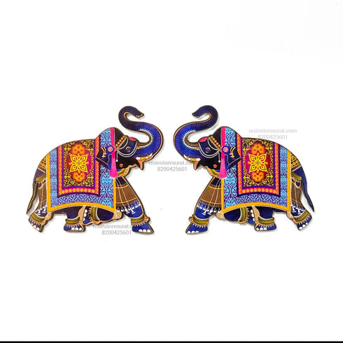 Elephant Mdf Cutout Pair